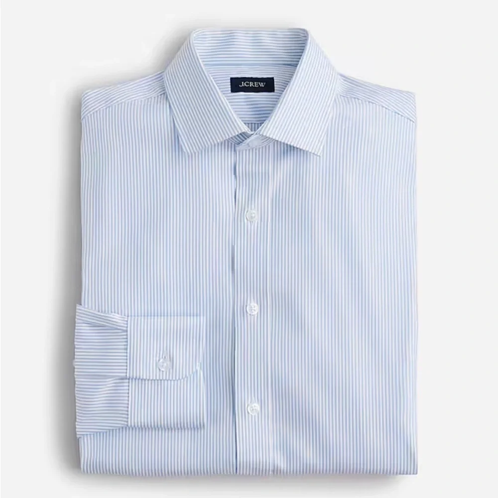 J crew Slim Bowery performance stretch dress shirt with spread collar